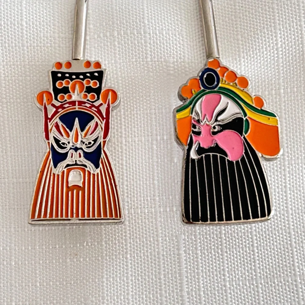 Chinese Opera Mask Bookmark Art Chinese Collectible Opera Facial Makeup